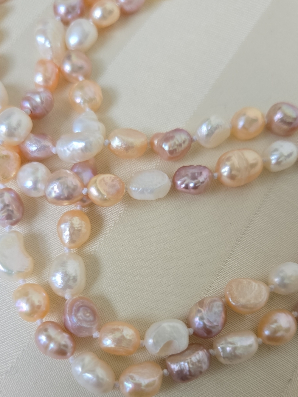 All Natural Baroque Freshwater Pearl Necklace NWT - Picture 9 of 9